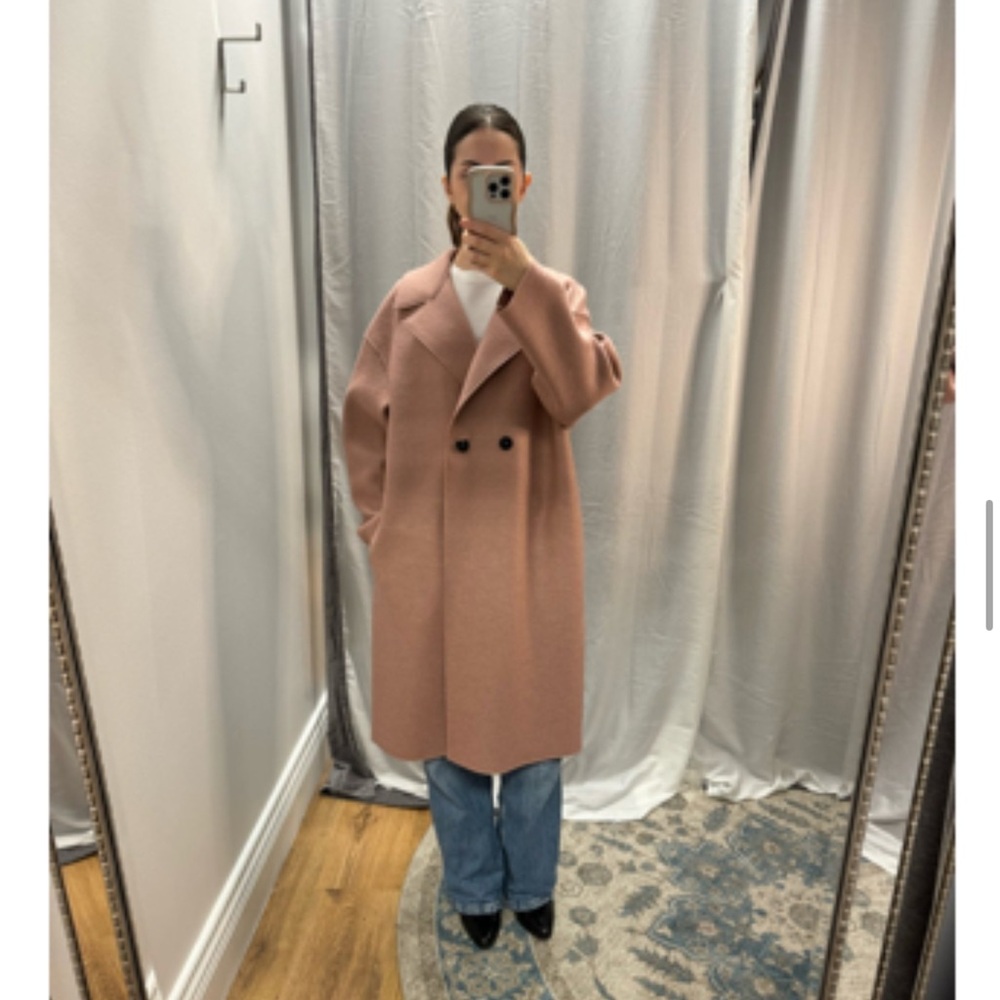 HARRIS WHARF LONDON Pressed Wool Coat - Picture 5 of 11